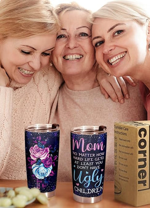 Macorner Mothers Day Gifts for Mom - Stainless Steel Tumbler 20oz For Women - Birthday for Wife Grandma Nana From Daughter Son Kid