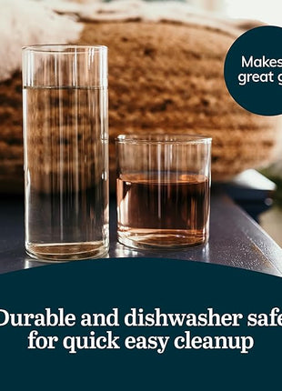 Libbey Miles 16 Piece Tumbler and Rocks Glass Set