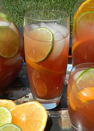 Luigi Bormioli Michelangelo 20 oz Beverage Glasses - Large Capacity, Crystal-Clear Design - Fine Laser-Cut Rims, Ideal for Various Beverages, Dishwasher Safe, Made in Italy (Set of 4)