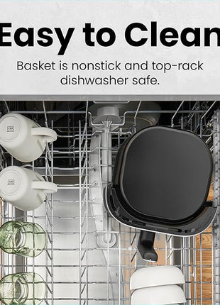 CHEFMAN 2 Qt Mini Air Fryer – Digital Space-Saving Compact Air Fryer with Nonstick and Dishwasher Safe Basket, Quick & Easy Meals in Minutes, Features Digital Timer and Shake Reminder – Red