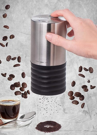 Mixpresso Electric Coffee Grinder With Usb And With Easy On/Off Button, Coffee Bean Grinder & Spice Grinder For Herbs, Nuts & Grains, Spice Mill.