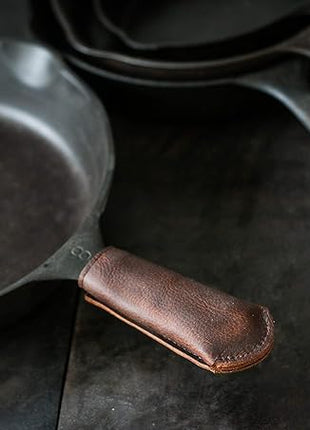 Leather Cast Iron Pan Handle Cover (Standard 4.5")