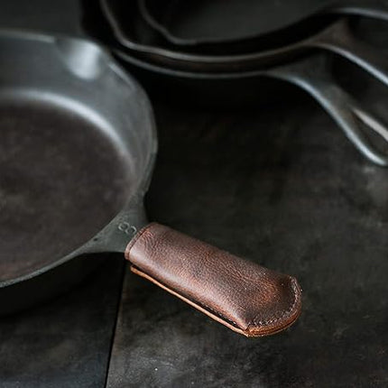 Leather Cast Iron Pan Handle Cover (Standard 4.5")