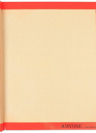 AMYONE Silicone Baking Mats for Full Size Sheet Pan, Non-Stick Silicone Baking Sheet Liners for Cookies/Pastries/Chicken/Vegetables, Food Grade Silicone Mat for 18 x 26-inch Full Baking Pans, 1 PCS