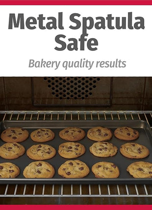 GoodCook Everyday Nonstick Carbon Steel Baking Sheet Set, 3 Pack – Small 13” x 9”, Medium 15” x 10”, Large 17” x 11” – Carbon Steel Cooking Pans, Cookie Sheet Bakeware Set