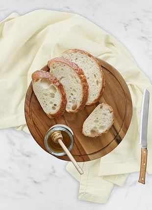 Urban Villa Flour Sack Light Yellow Kitchen Towels 100% Cotton Highly Absorbent Dish Towels for Bread Proofing Baking Drying Dinnerware Glass Embroidery DIY Projects Zero Lint 27x27 Inches (12 Pack)