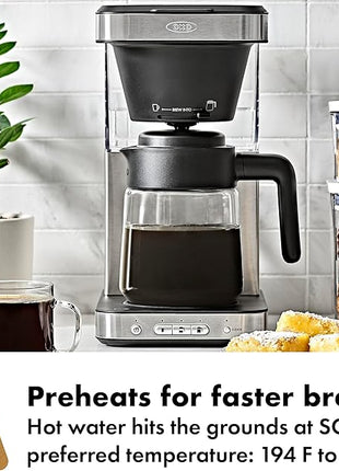 OXO Brew 8-Cup Coffee Maker with Podless Single-Serve Function and Glass Carafe - SCA Certified