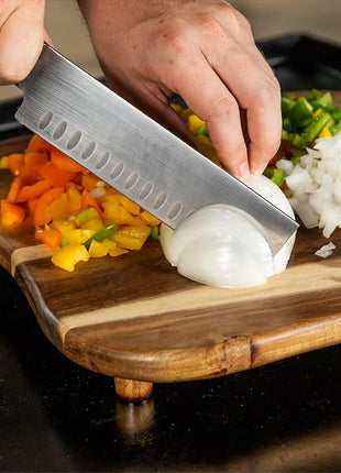 Blackstone 1755 Accessories Premium Quality Grill Board with Legs-Made from Koa Wood-Designed for Top of Griddle or Countertop-Use to Cut and Chop Vegetables or Meat, One Size