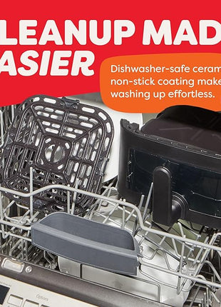 Instant Pot 4Qt VORTEX 6-in-1 Mini Air Fryer, Custom Program Options, Air Fry, Broil, Roast, Dehydrate, Bake, Reheat, Black, 4 Quarts