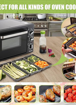 Nonstick Bakeware Set, New large size Cake Silicone Sheet Pan, baking pan dividers, Suitable for oven, air fryer to simplify cooking, Safe to use and easy to clean.