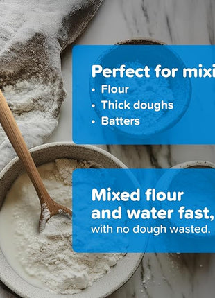 FAAY 13" Dough Whisk, 100% Healthy Teak Kitchen Utensils for Bread Mixing, Sourdough, Batter Preparation, Baking, and Cooking Tools