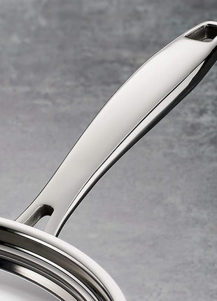 Tramontina Signature Tri-Ply Clad Stainless Steel 12-Piece Cookware Set with Lids, Pots and Pans Kitchen Set, Induction-Ready, Dishwasher-Safe, NSF-Certified, Made in Brazil