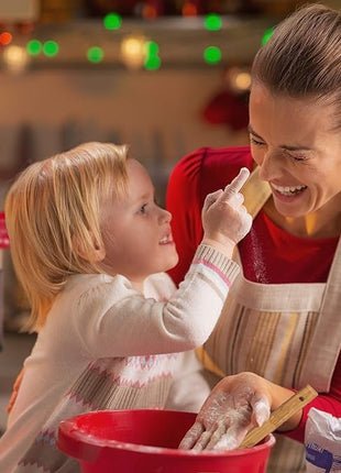 3 Piece Christmas Silicone Spatula Set with lovely bow and gift card. Easy clean, durable, high temperature and stain resistant with bamboo handles.