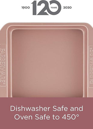 Farberware Nonstick Bakeware, Nonstick Cookie Sheet / Baking Sheet - 11 Inch x 17 Inch, Rose Gold Red