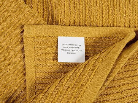 KAF Home Premium Kitchen Towels (18" x 28"), Large 100% Cotton, Flat & Terry Absorbent Dish Towel Set (Honey, 18 x 28-6 Pack)