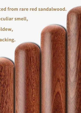 Aisoso French Rolling Pin, 17.7 Inches Wood Rolling Pin for Baking Extra Long Thickened, Classic Wooden Dough Roller for Fondant Pizza Pie Crust Cookie Pastry, Essential Kitchen Utensil, Brown