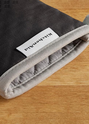 KitchenAid Asteroid Oven Mitt Set, 7"x12.5", Black, 2 Piece