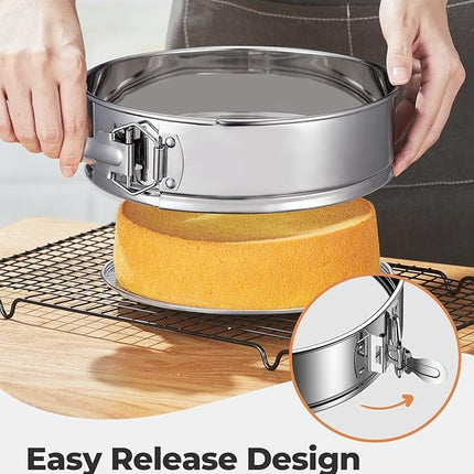 Kootek Cake Pan, Nonstick Springform Pan with Removable Bottom, 9 Inch Round Cheesecake Cake Baking Pans