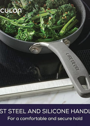 Circulon A1 Series with ScratchDefense Technology Nonstick Induction, Mini Frying Pan/Skillet, Metal Utensil Safe, 6.25 Inch Open Fry Pan - Graphite
