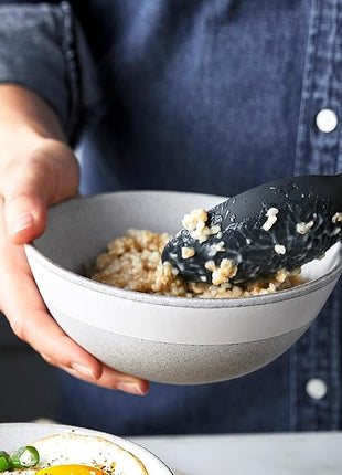 GreenPan Silicone Ultimate Spoon, Mixing Stirring Serving, Cooking Kitchen Utensil, Flexible Rubber Nonstick Cookware, Rigid Steel Core, Heat-Resistant, Anti-Slip Handle BPA-Free Dishwasher Safe, Gray