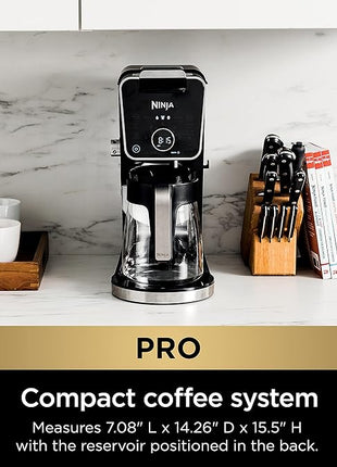Ninja Drip Coffee Maker With K Cup Combo, DualBrew Pro Specialty Coffee System, Coffee Machine Compatible with K-Cup Pods, 12 Cup Single Serve Coffee Makers with Paper Filter, CFP301