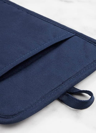 KitchenAid Ribbed Soft Silicone Pot Holder 2-Pack Set, Ink Blue, 7"x9"