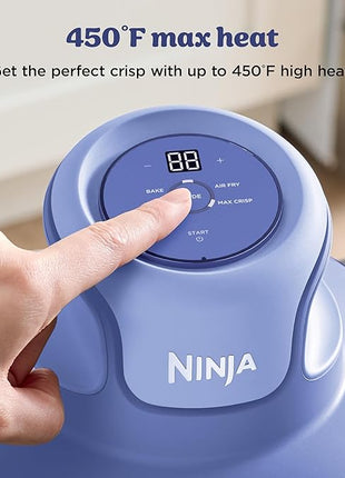 Ninja | Air Fryer | Crispi 4-in-1 Portable Cooking System | 4QT & 6 Cup Glass Containers, Crisper Plates & Storage Lids Included | Microwave, Freezer & Dishwasher Safe | Frosted Lilac | FN101PR