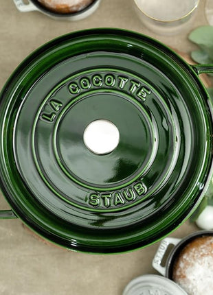 Staub Cast Iron Cocotte Made in France, 4-qt, Basil