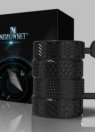 Tire Coffee Tea Mug Gift for Car Lovers Mechanics Car Enthusiasts Christmas Gifts for Man Birthday Gift