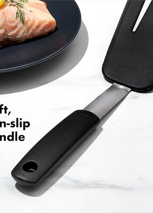 OXO Good Grips Silicone Flexible Omelet Turner,Black