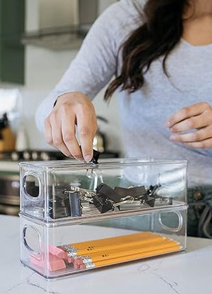 ClearSpace Plastic Pantry Organization and Food Storage Bin – Great Kitchen Organization and Kitchen Storage – Fridge Organizer Bins– 8 Pack