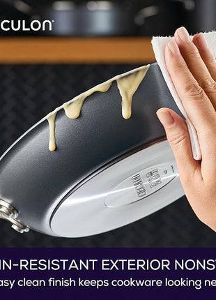 Circulon A1 Series with ScratchDefense Technology Nonstick Induction Frying Pan/Skillet, 12 Inch, Graphite