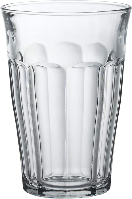Duralex Tempered Glass, Made In France Picardie Clear Tumbler, Set of 6, 12.62 oz.