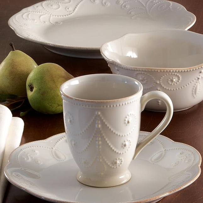 Lenox French Perle 4-Piece Place Setting, 12 ounces