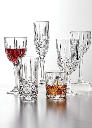 Marquis by Waterford 165118 Markham Double Old Fashioned Glasses, Set of 4, Clear Crystalline, 3.75 inches (H) x 3.3 inches (W) 11oz