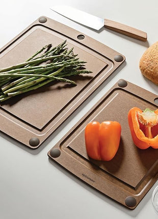 Epicurean All-in-One 14.5" × 11.25" Cutting Board in Nutmeg