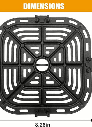 Air Fryer Replacement Grill Pan Fit for COSORI Air Fryer 5 QT, Air Fryer Rack Replacement Parts Accessories Grill Plate Crisper Plate Tray, Non-Stick, Dishwasher Safe…