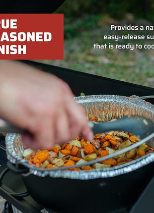 Camp Chef 14-inch Cast Iron Dutch Oven, Lid, and Lid Lifter ,Black/Cast Iron