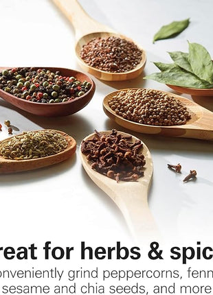 Hamilton Beach Fresh Grind Electric Coffee Grinder for Beans, Spices and More, Stainless Steel Blades, Removable Chamber, Makes up to 12 Cups, Black