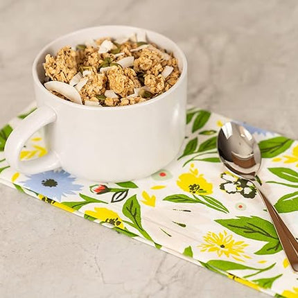 10 Strawberry Street Wazee Matte 4.75"/22 oz Oversized Mug, Set of 6, White