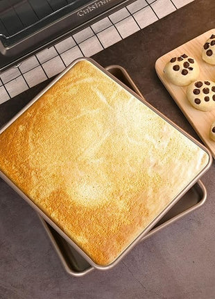 WMKGG 11 Inch Air Fryer Toaster Oven Tray, Set of 2 Nonstick Heavy Carbon Steel Toaster Cookie Sheets Baking Pan