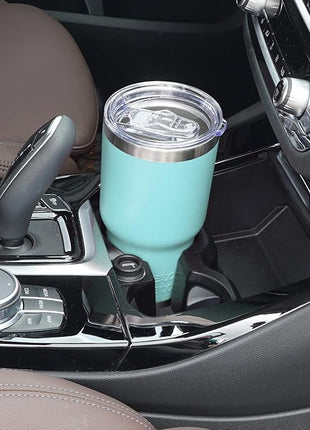 WETOWETO 30oz Tumbler, Stainless Steel Vacuum Insulated Water Coffee Tumbler Cup, Double Wall Powder Coated Spill-Proof Travel Mug Thermal Cup for Home Outdoor (Light Green, 1 Pack)