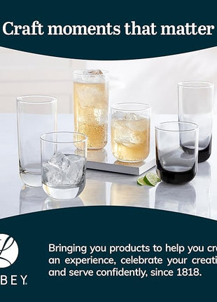 Libbey Polaris Tumbler Glasses, Axis, 17.75-ounce, Set of 8