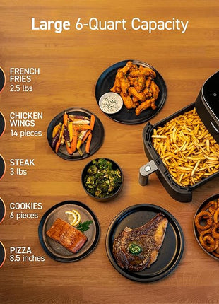 COSORI Air Fryer TurboBlaze 6.0-Quart Compact Airfryer that Roast & Air Fryer Liners