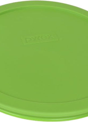 Pyrex 7402-PC Green Round 6/7 Cup Plastic Storage Lid, Made in USA - 4 Pack