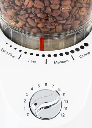 Capresso Infinity Plus Conical Burr Grinder, White