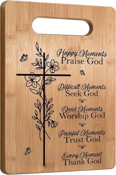 Christian Gifts For Women Faith Religious Gifts Inspirational Gifts, Bible Verse Gifts For Elderly Jesus Cross Scripture Gifts, Christmas Cutting Board Gifts for Women Friend