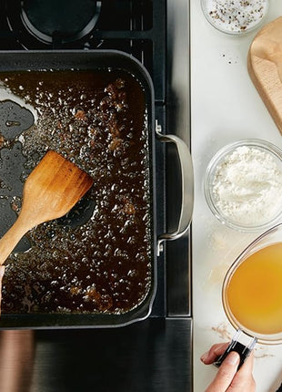 KitchenAid Hard Anodized Roasting Pan/Roaster with Removable Rack, 13 Inch x 15.75 Inch - Matte Black