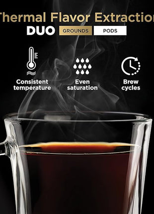 Ninja Hot and Iced Coffee Maker, Single Serve Coffee Maker and Drip Coffee Machine, DualBrew Pro Specialty 12-Cup with K-Cup Combo, Includes Permanent Filter, CFP307