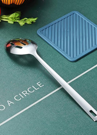 Berglander Stainless Steel Slotted and Basting Spoon, Heat Resistant, Non-Stick, Dishwasher Safe, Easy to Clean